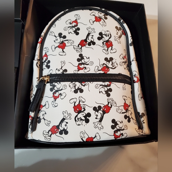 Mickey Mouse Mini Backpack Purse w/ Card Holder & Key Chain Gift Set - Picture 16 of 16